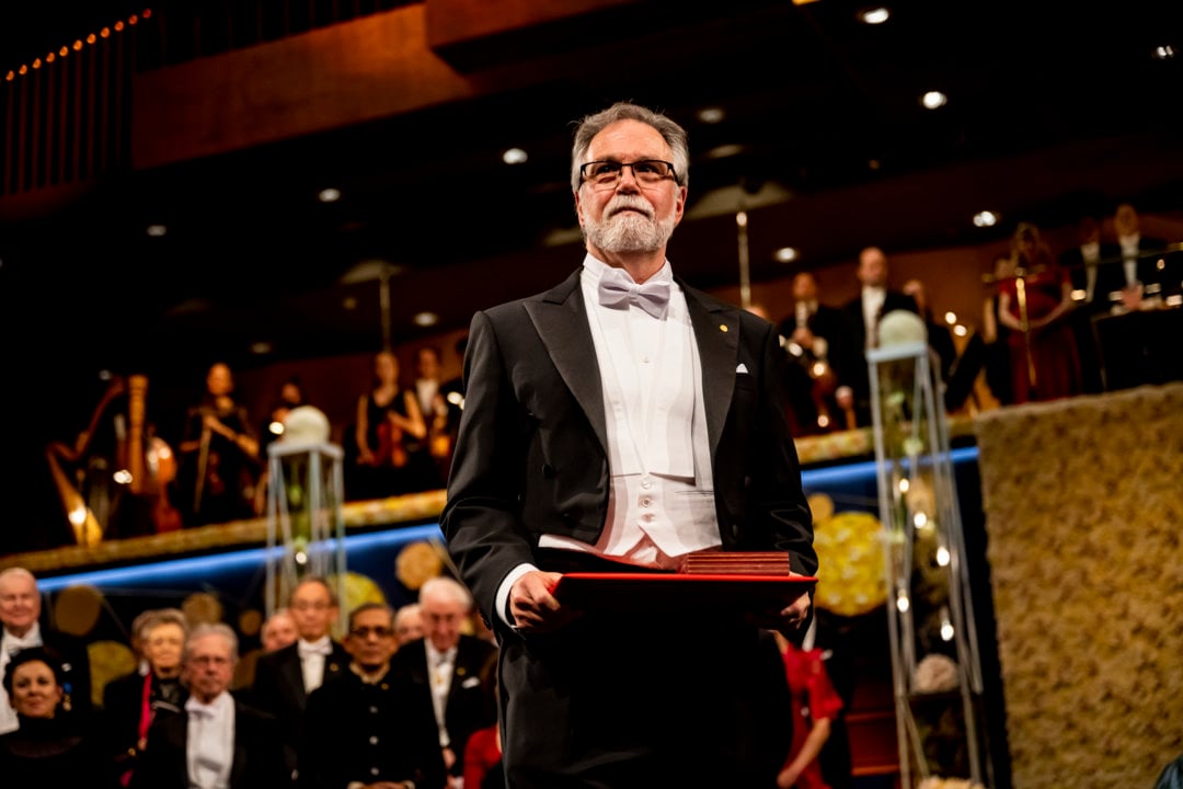 Gregg L. Semenza after receiving his Nobel Prize