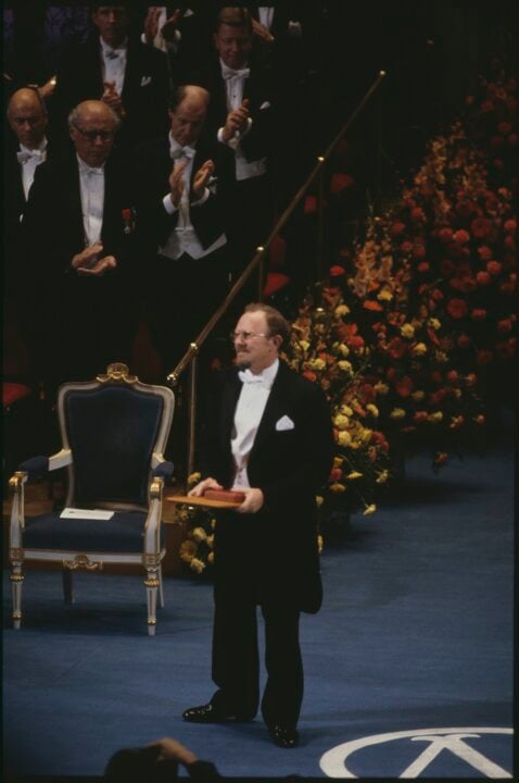 A man standing on a stage