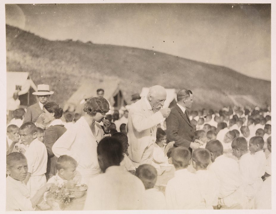 Fridtjof Nansen among orphaned Armenian boys