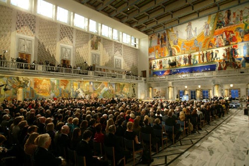 The 2005 Nobel Peace Prize Award Ceremony at the Oslo City Hall