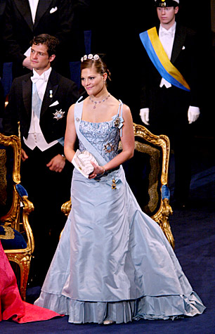Crown Princess Victoria during the Nobel Prize Award Ceremony