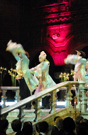 Dance routines provided entertainment during the Nobel Banquet