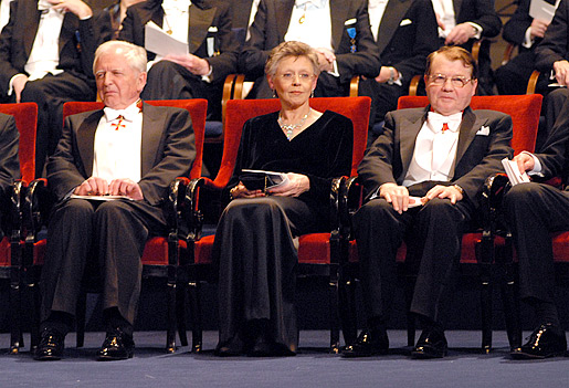 Close-up of the Nobel Laureates in Physiology or Medicine