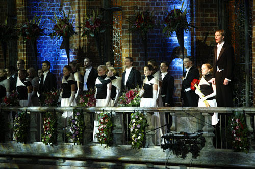Performance by Scandinavia's oldest university choir, the Allmänna Sången Choir from Uppsala