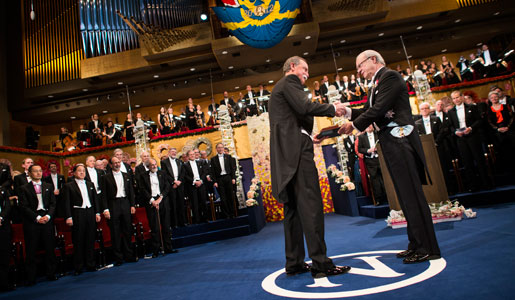 David J. Wineland, Nobel Laureate in Physics, receiving his Nobel Prize