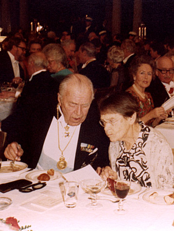 HRH Prince Bertil of Sweden and Barbara McClintock