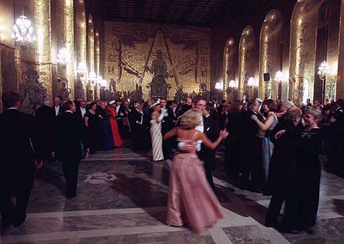 Guests dance in the Golden Hall