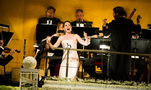 Swedish soprano soloist Malin Byström performed during the Nobel Prize Award Ceremony
