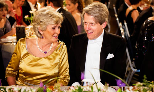 Robert J. Shiller and Catharina Lindqvist at the table of honour. 