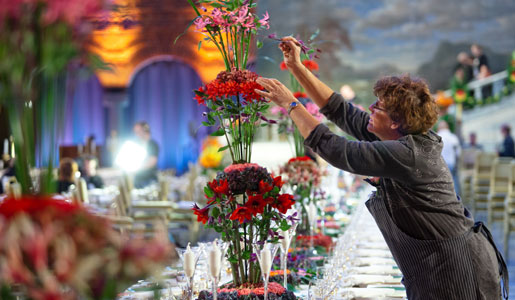 Flowers at the Nobel Banquet