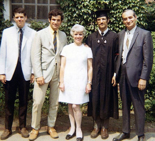 Graduation from Harvard in 1969.
