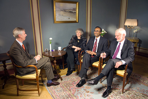 2009 Chemistry Laureates during the interview with Nobelprize.org
