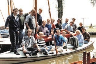 The Feringa group at a sports event during the yearly Workweek in the 90s.