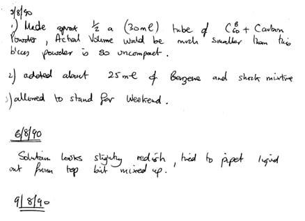 Extracts from Jon Hare's Laboratory Notebook