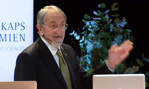 Martin Karplus delivering his Nobel Lecture