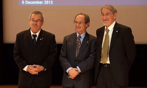 All Nobel Laureates in Chemistry assembled after delivering their Nobel Lectures