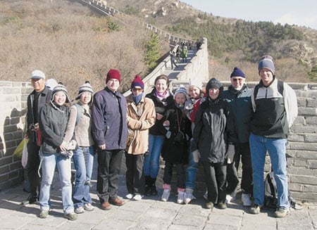 As scientists we are expected to travel a lot to give talks. This is from China, in 2006.
