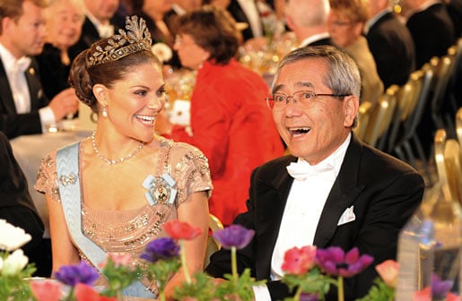 Ei-ichi Negishi shares a light moment with Crown Princess Victoria