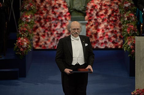 F. Duncan M. Haldane after receiving his Nobel Prize at the Stockholm Concert Hall