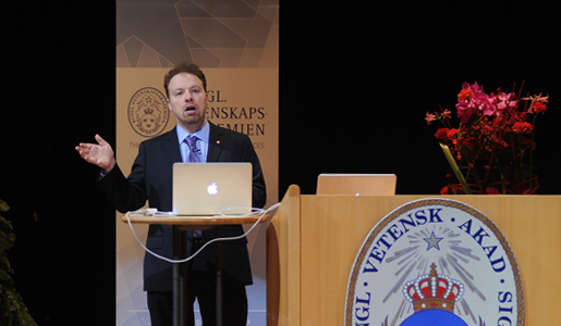 Adam G. Riess delivering his Nobel Lecture