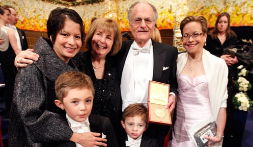 Thomas J. Sargent, Laureate in Economic Sciences, with family