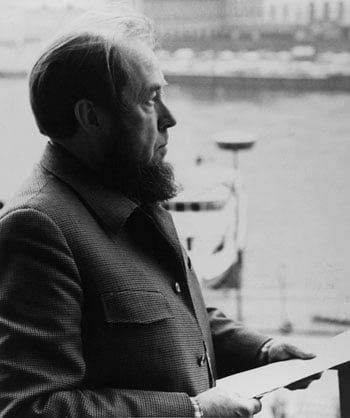 Alexandr Solzhenitsyn in profile