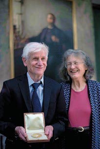 David and Margaret Thouless at the Nobel Foundation.