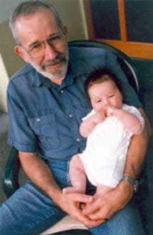 Robin J. Warren and granddaughter