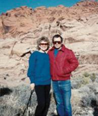Arieh and Tami on a short hiking trip, around 1992.