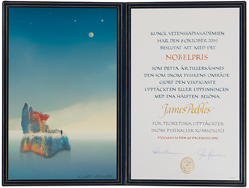 James Peebles - Nobel Diploma