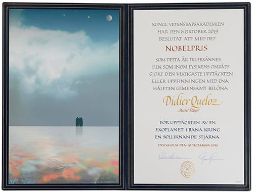 Didier Queloz - Nobel Diploma