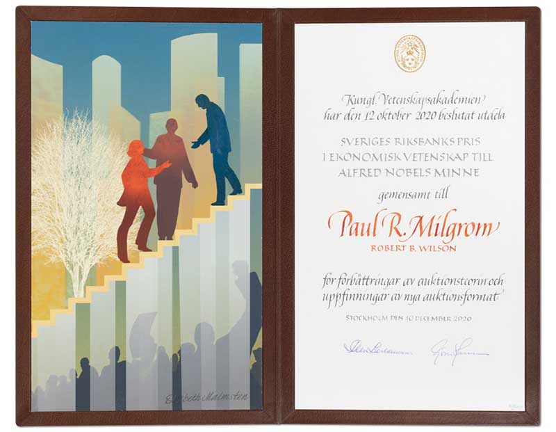 Paul R. Milgrom's Nobel Diploma