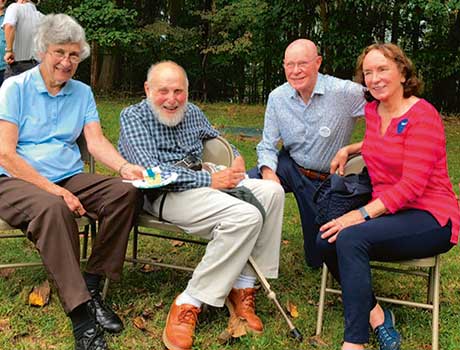Arthur and his wife, Aline, Bob Wilson and his wife Betsy