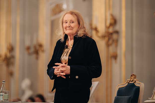 Annie Ernaux at the Swedish Academy