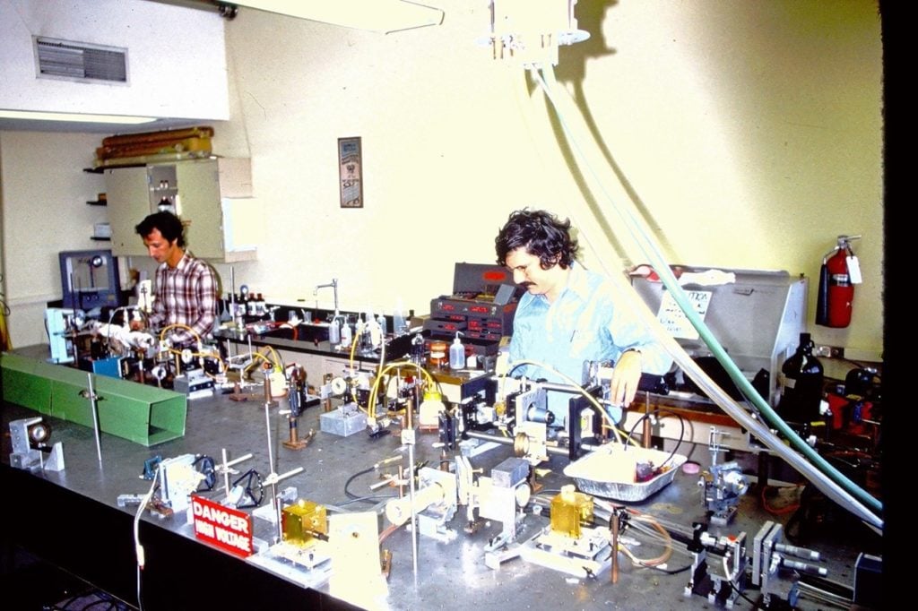 Two men in a lab