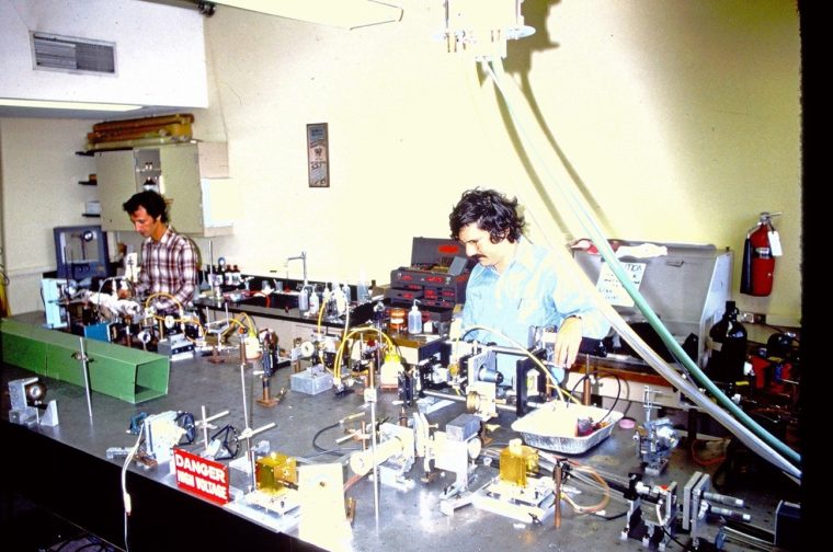 Two men in a lab